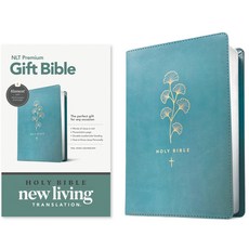 (英文圖書) Premium Gift Bible Nlt Filament Enabled (Leatherlike Teal Cross Red... Imitation Leather, Tyndale House Publishers, 英文, 仿皮