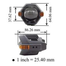 【PA LED】外掛式霧燈 水平切線 三段光色 白黃光 遠近同亮 多段閃爍 獨立開關 兩種尺寸