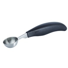 GEFU 鋸齒水果挖勺, 1個, 黑色的