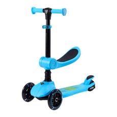 【Kidmory】藍寶堅尼正版授權二合一滑板車（多色可選）兒童滑板車/可坐可滑/炫光, 藍, 1個