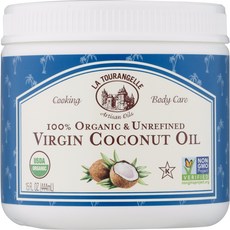 LA TOURANGELLE 未精製初榨椰子油, 1個, 444ml