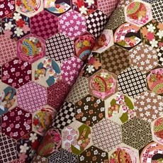 日本布 和風燙金 一尺價 結紗布 燙金布 純棉 日本棉布 拼布材料, 詳見包裝, 詳見包裝, 綠