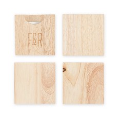 FOSTER & RYE Wood 開瓶器杯墊套組多用途開瓶器, 1個, 木頭