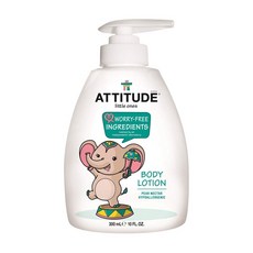 ATTITUDE 幼兒乳液 杏仁奶香, 1瓶, 300ml