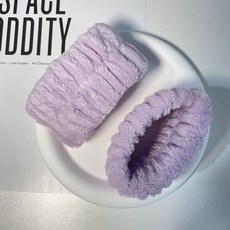 在台現貨 附發票 洗臉手腕帶 珊瑚絨吸水手腕帶 洗手防濕袖口束髮帶, 1個, 紫