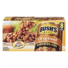 Bush's Best Bush's Best 原味烤豆 4 罐 8.3 盎司原味烤豆, 1個