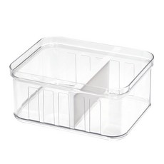 iDESIGN Crisp 分離式空冰箱收納盒透明 S, 1個