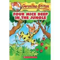 (英文圖書)Four Mice Deep in the Jungle (Geronimo Stilton #5) 平裝版, Scholastic Paperbacks, 英文