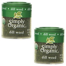 Simply Organic 蒔蘿香料, 2個, 4克