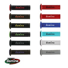 J.M傑米車藝 Domino A010 雙層握把 義大利橡膠 勁戰 雷霆 JETS DRG MMBCU, 白底黑字