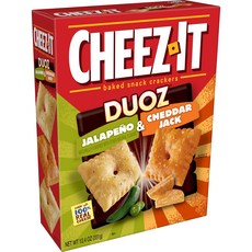Cheez-It Douz餅乾 墨西哥辣椒與切達傑克起司口味, 1盒, 351g