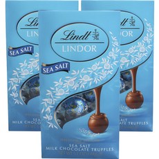 Lindt 瑞士蓮 林多海鹽牛奶巧克力松露味, 3袋, 144g