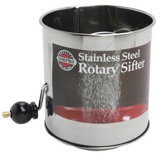 NORPRO 旋轉式不鏽鋼麵粉篩, 1個