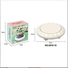 五盤旋轉甜點展示盤