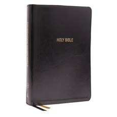 (英文圖書) Kjv Foundation Study Bible Large Print Leathersoft Black Red Letter Comfort Print: Holy... Imitation Leather, Thomas Nelson, 英文, 仿皮