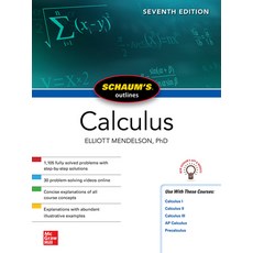 (英文圖書) Schaum's Outline of Calculus Seventh Edition 平裝版, McGraw-Hill Education, 英文