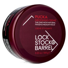 LOCKSTOCK&BARREL Pucker Grooming Cream 自然妝效和中等定型, 1個, 100g