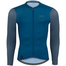 BAISKY百士奇自行車男款空力薄款長車衣 元氣藍，透氣舒適，長袖防曬，專業騎行服裝