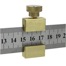 【豪划算】直尺限位塊 定位塊 畫線定位器 黃銅檔塊