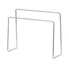 BO雜貨 毛巾晾曬：廚房檯面瀝水置物架 堅固耐用 高低設計 方便晾曬 保持乾燥衛生, 304不鏽鋼抹布掛架