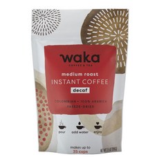waka 哥倫比亞低咖啡因中焙即溶咖啡, 99g, 研磨咖啡粉