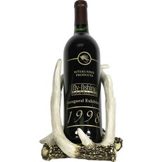 Rivers Edge鹿角酒杯架酒配件, 1個, 鹿茸