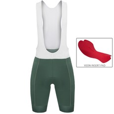 BAISKY百士奇自行車男款吊帶短褲 潔淨II 灰綠色 自行車褲