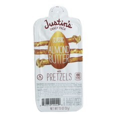 Justin's 經典杏仁奶油椒鹽捲餅, 1份, 37g