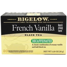 Bigelow 法式香草紅茶茶包 無咖啡因, 1.8g, 20包, 1盒