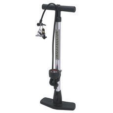 指標式自行車打氣筒, 1個, 黑色+銀色