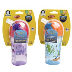 Gerber 嘉寶 超薄吸管杯 300ml 12個月以上適用, 1個, 隨機出貨