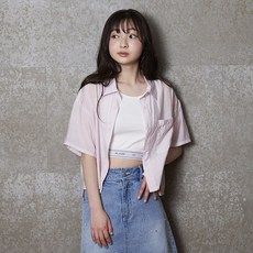 LOVETOXIC 女童款泡泡紗短袖襯衫+內搭無袖背心套裝