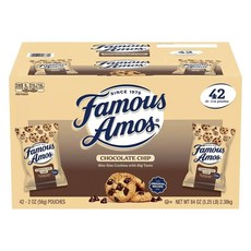 Famous Amos 巧克力碎餅乾 42 塊, 1個, 2.38kg