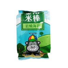 長濱鄉農會 金剛米棒(岩燒海苔) 台灣米製 酥脆口感 海苔風味, 112g, 1個