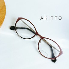 AKITTO 純鈦手工眼鏡框，貓眼造型設計，日本職人七寶燒工藝，川上明仁設計師款, 詳見包裝