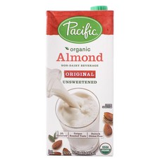 Pacific 無糖原味杏仁奶, 1個, 946毫升