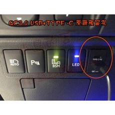 車用充電座 盲塞式雙孔USB與TYPE-C快充
