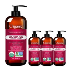 Cliganic 荷荷巴油, 4瓶, 480ml