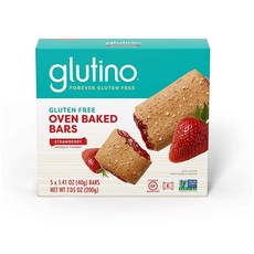 glutino 草莓醬夾心能量棒 5入, 1盒, 200g