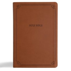 (英文圖書) NASB Large Print Thinline Bible Value Edition Brown Leathertouch Imitation Leather, Holman Bibles, 英文, 仿皮