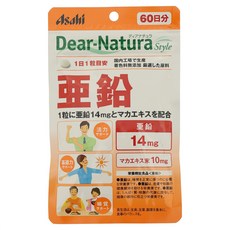 Asahi 朝日 Dear Natura鋅補充錠 14mg, 1包, 60顆