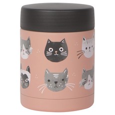 Now Designs Double World不鏽鋼食物罐, 354.9毫升, 貓喵