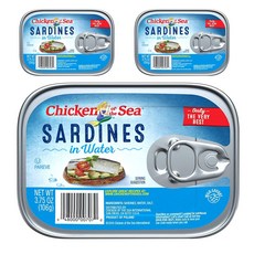 Chicken Of The Sea 水煮沙丁魚肉罐頭, 3罐, 106g