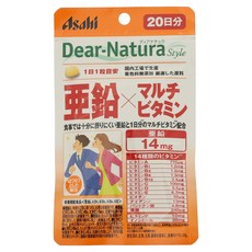 Asahi 朝日 Dear Natura Style鋅&綜合維他命錠, 1包, 20顆