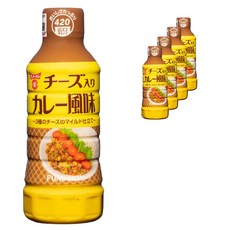 FUNDOKIN 醇厚起司咖哩風味沙拉醬, 5個, 420ml