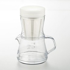 AKEBONO 曙產業 咖啡濾杯+咖啡壺 500ml組 白色, 1個