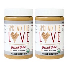 傳播愛花生醬裸脆無麩質素食主義者, 2個, 454克