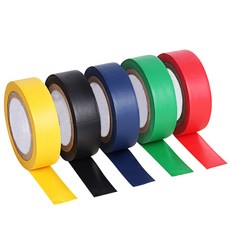 多色電工絕緣膠帶 電線絕緣膠布 電器膠帶 防水耐高溫絕緣膠帶, 黑, 1個