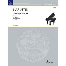 (英文圖書) Kapustin: Sonata No. 4 Op. 60 for Piano Solo 平裝版, Schott, 英文