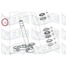 MEDE JAWA 42 BOBBER 20年後 原廠零件 三角台 下三角台 轉向台 轉向機構, 詳見包裝